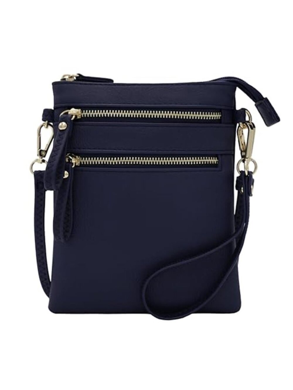 Crossbody Bag Multi Pocket Faux Leather Shoulder Purse Phone Wallet Handbag Zip
